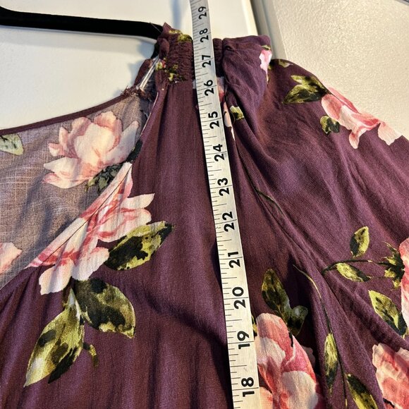 Torrid Pink Floral Blouse with Flutter Sleeves - Size 3X - Picture 7 of 7